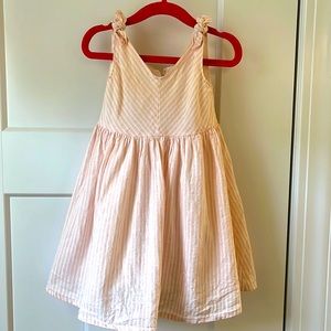 Hope & Henry Kids Pink stripe dress